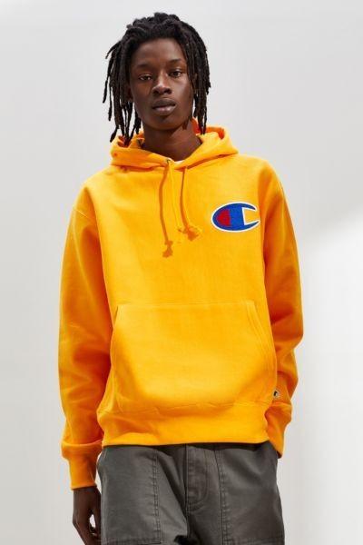Champion big c chain on sale stitch reverse weave hoodie sweatshirt
