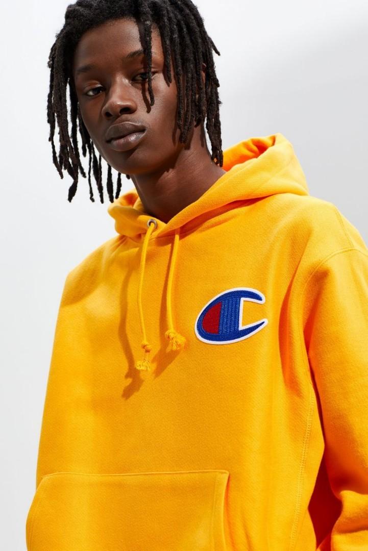 Champion big c chain stitch reverse weave hoodie sweatshirt store