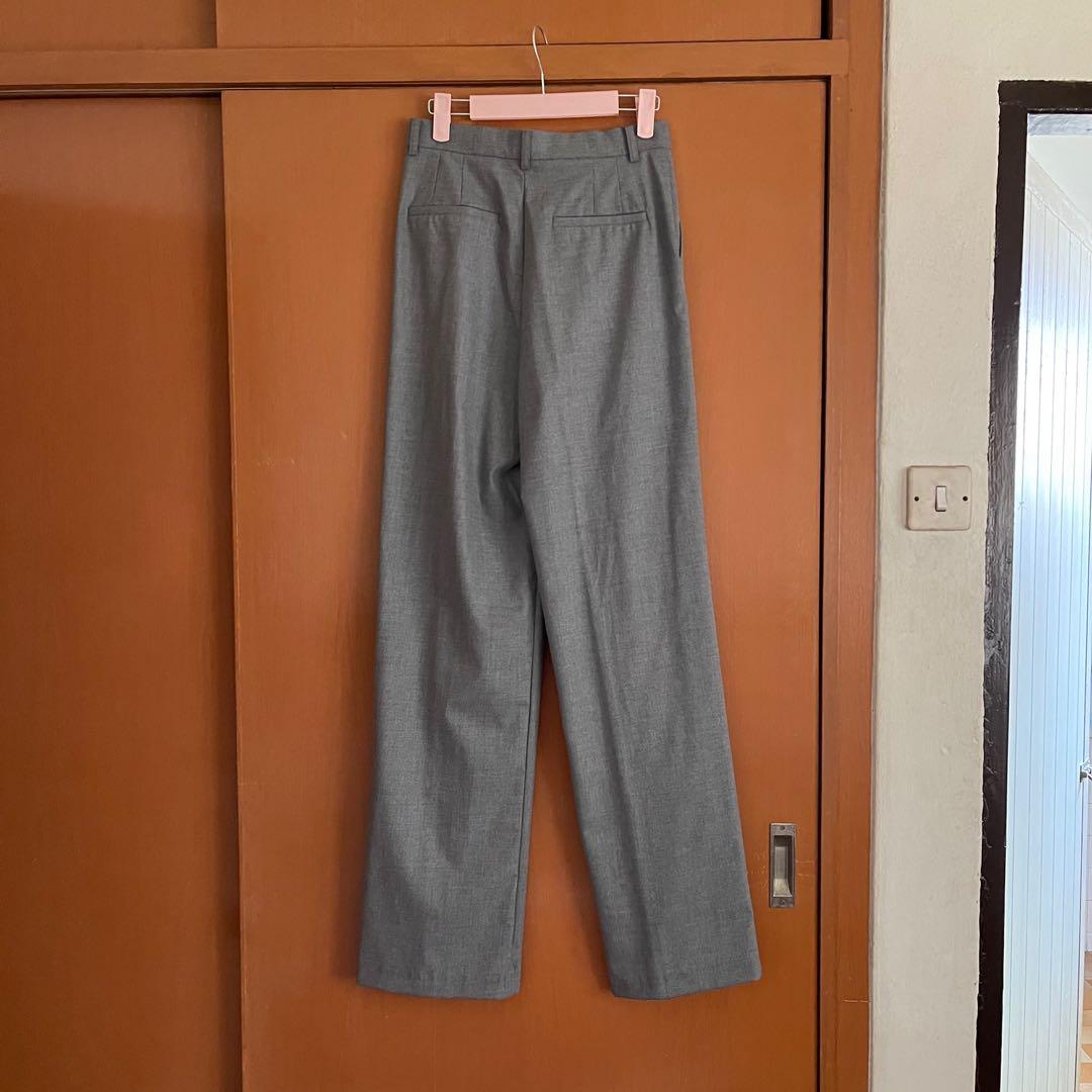 BNWT Zara Grey Asymmetric Pants, Women's Fashion, Bottoms, Jeans
