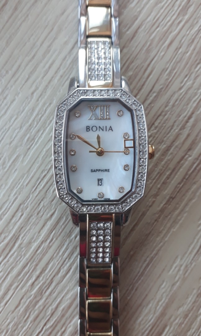 Bonia sapphire shop crystal ladies watch