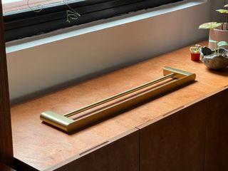 Brushed Brass Towel Rack 60cm