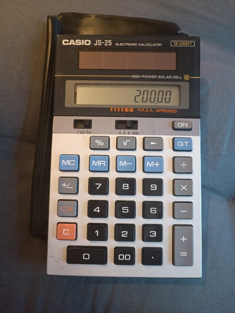 Calculator Casio JS-25 計數機, 汽車配件, 電子配件- Carousell