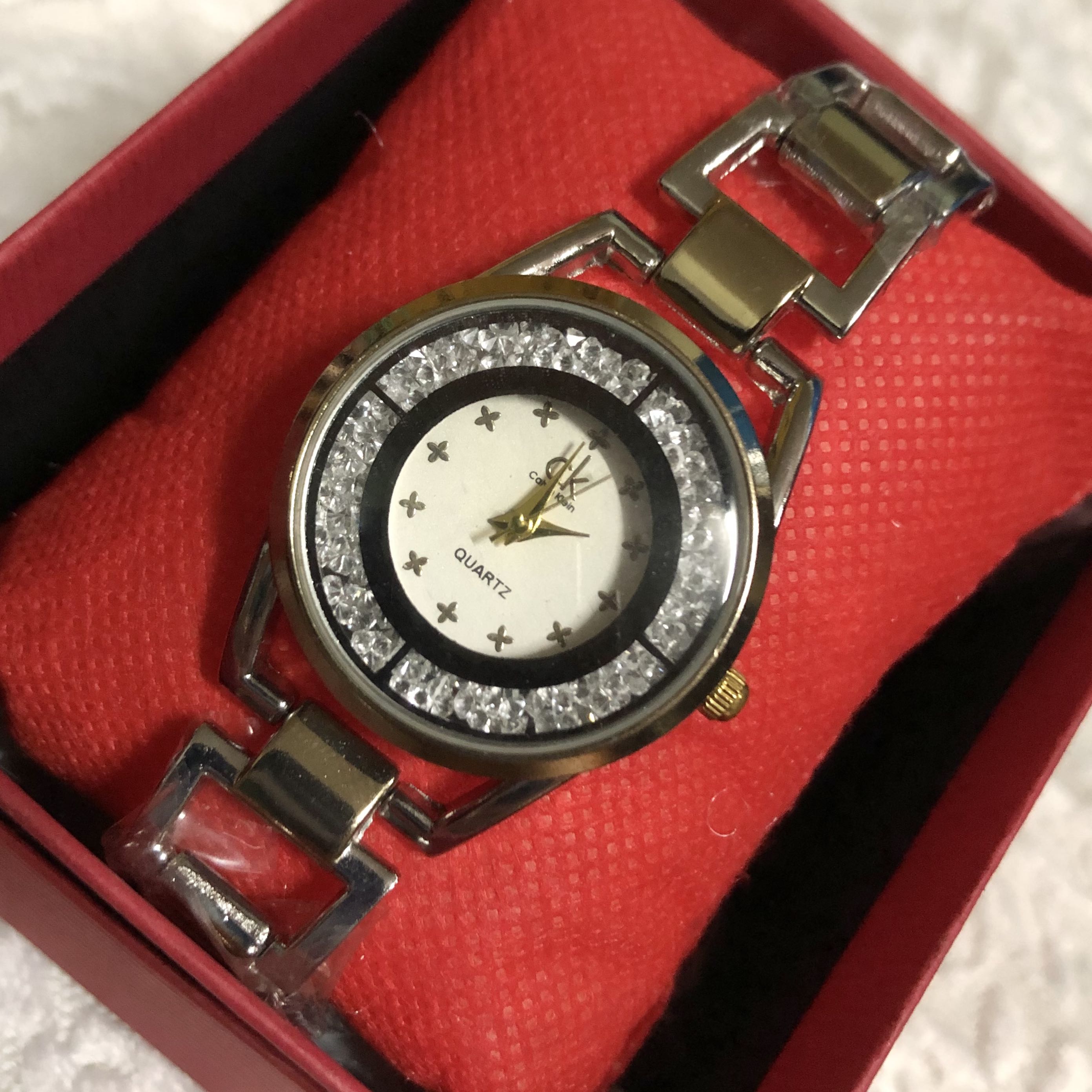 CALVIN KLEIN CK WATCH TWO TONE SILVER GOLD Women s Fashion