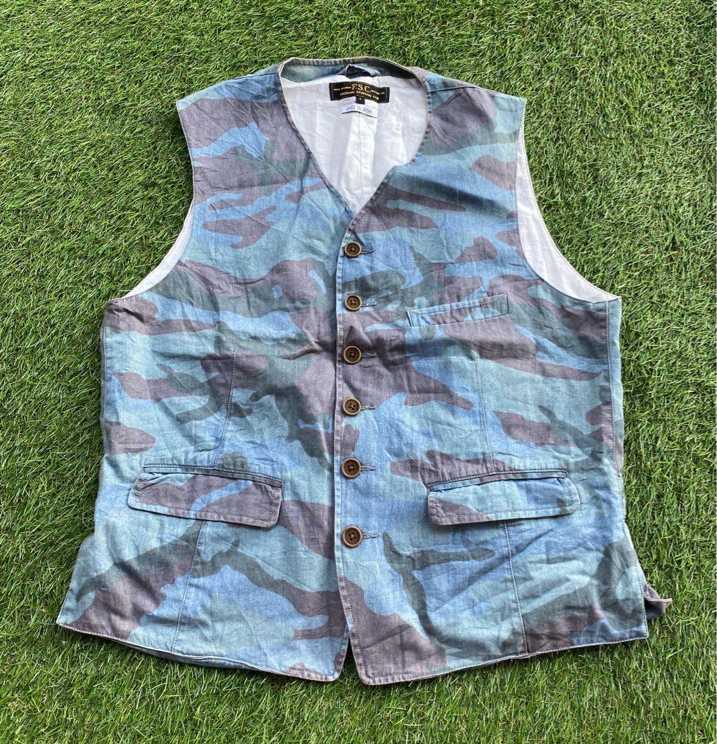 CAMO JAPANESE DESIGNER VEST JACKET 5S Men s Fashion Tops
