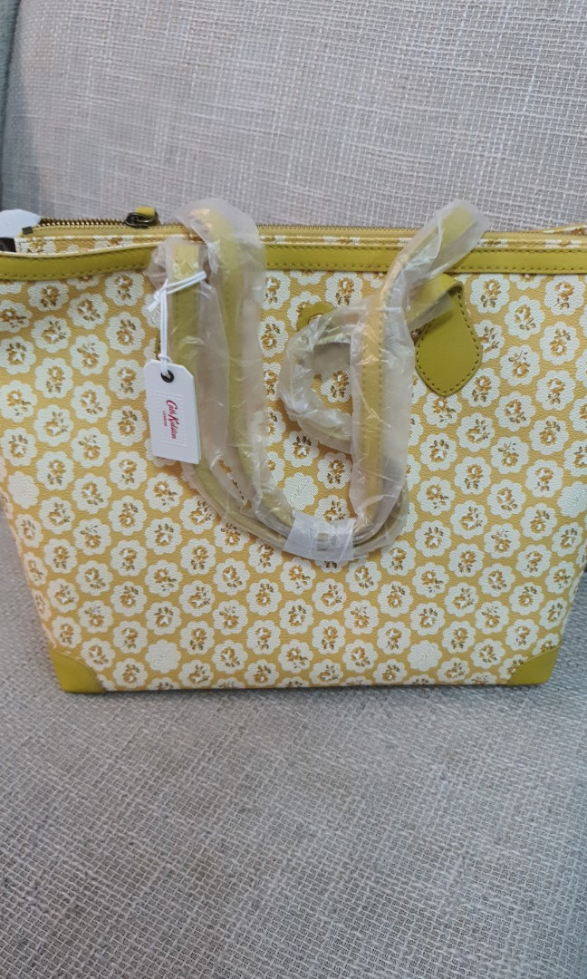 Cath Kidston Freston Tote Bag Large Freston Rose Soft Yellow In Colour