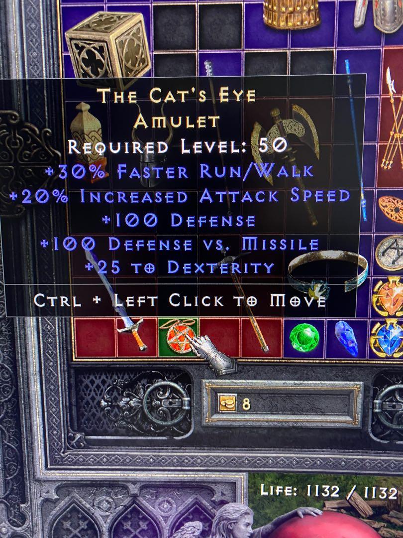 Cat’s eye Diablo 2 resurrected, Video Gaming, Gaming Accessories, In