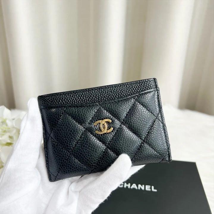 Chanel flat card holder online