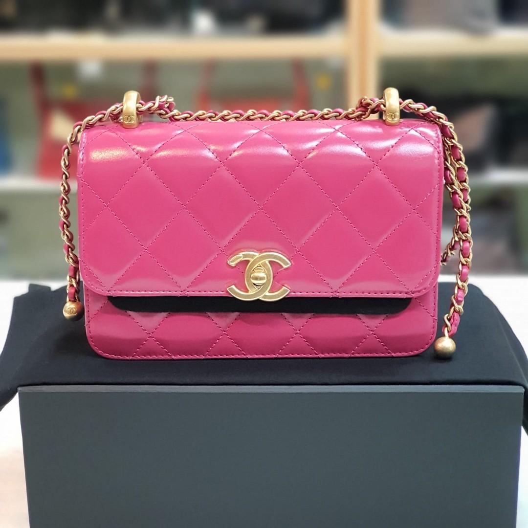 Affordable chanel pink top handle For Sale, Cross-body Bags