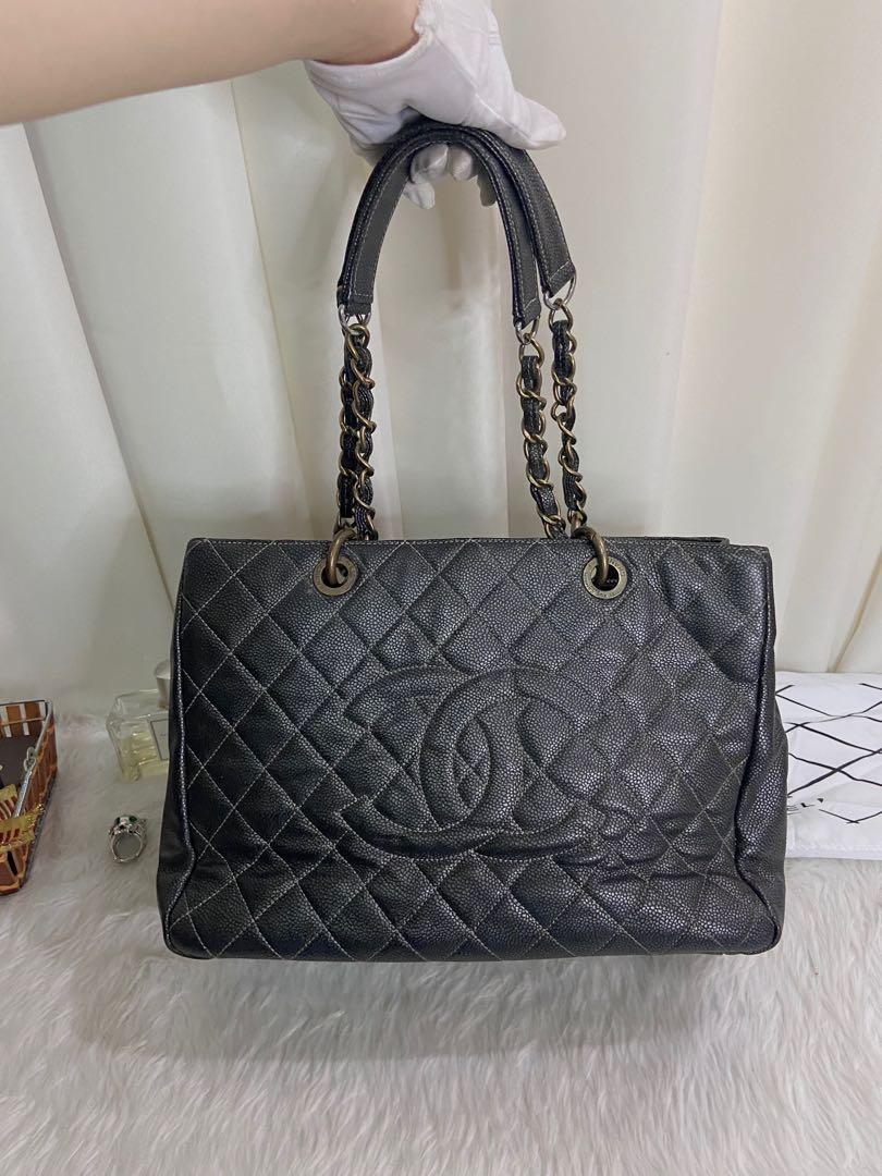 Chanel vintage shopping bag clearance