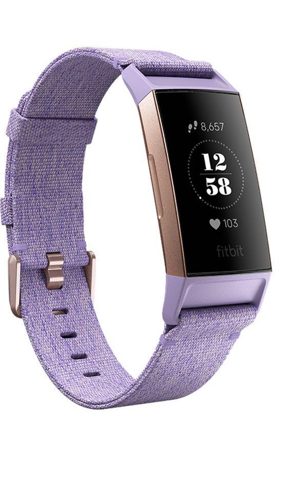 Fitbit Charge 3 Lavender Woven BAND ONLY Mobile Phones Gadgets Wearables Smart Watches on Carousell