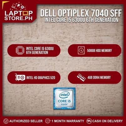 Computer Desktop Package CPU DELL 7040 SFF Intel Core i5 4gb 500gb (6th generation) (Category: Desktops) located in Quezon City. Submitted by laptopstore.ph (Listing ID 1125393926, Image 3). Description: ▪️ DELL 7040 Small Form Factor 📌 Intel Core i5 (6th generation) 📌 4gb ddr4 memory (2 X 2gb) 📌 160gb sata 📌 Intel HD Graphics 520 📌 LAN 📌 USB port 📌 PS2 ports 📌 HDMI Package: System Unit Freebies: Power Cord WARRANTY: 1 Month Warranty Repl