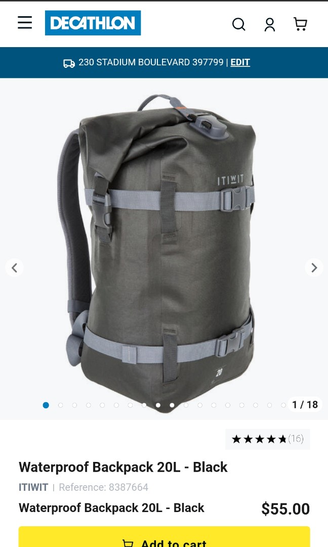 decathlon 45l rucksack
