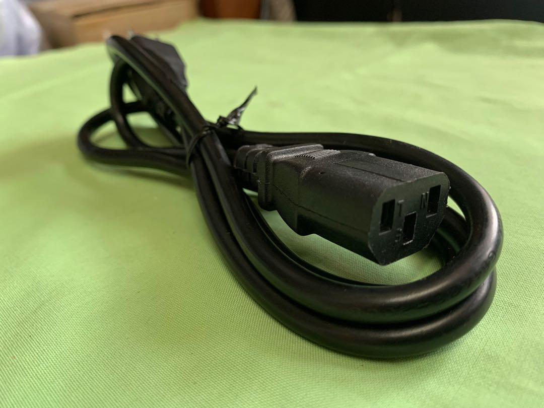 Desktop Computer Power Cord 1meter (Category: Cables & Adaptors) located in Paranaque City. Submitted by seb_trading (Listing ID 1125314558, Image 3). Description: heavy duty cable 1 meter long 3 prong plug for cpu computers, powered speakers, rice cooker, coffee maker, tvs, computer monitors, power adaptors, hifi system etc. 20pcs. available last price.