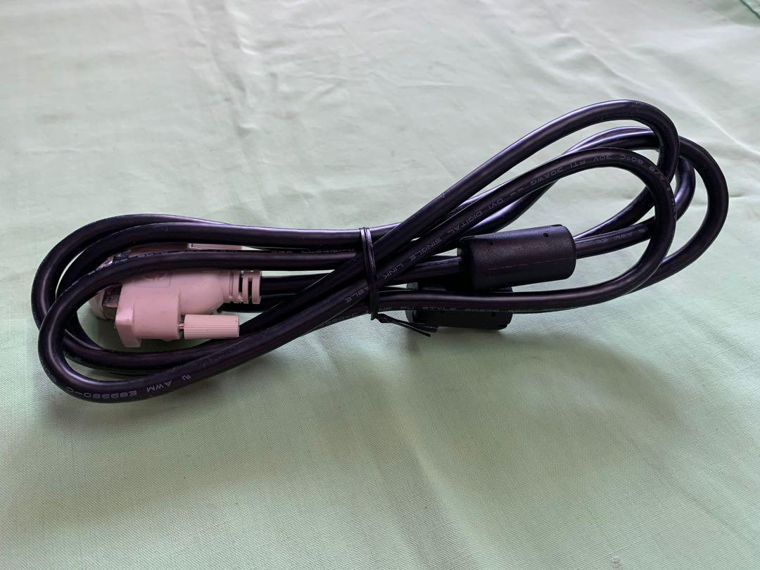 DVI Professional Computer Monitor Cable (Category: Cables & Adaptors) located in Paranaque City. Submitted by seb_trading (Listing ID 1125307234, Image 3). Description: 1meter long good condition high grade cable from USA embassy 20pcs available.