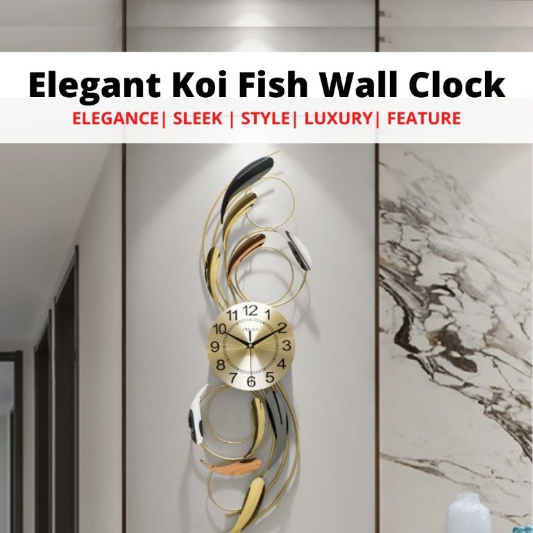 Elegant Living Room Wall Clock. Designer clock. Living Room Bedroom