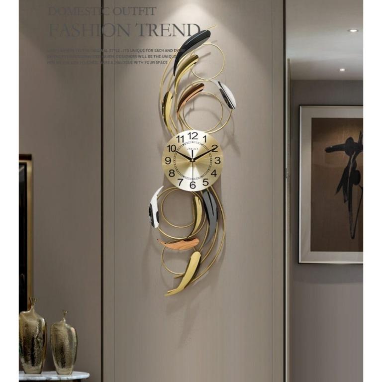 Elegant Living Room Wall Clock. Designer clock. Living Room Bedroom