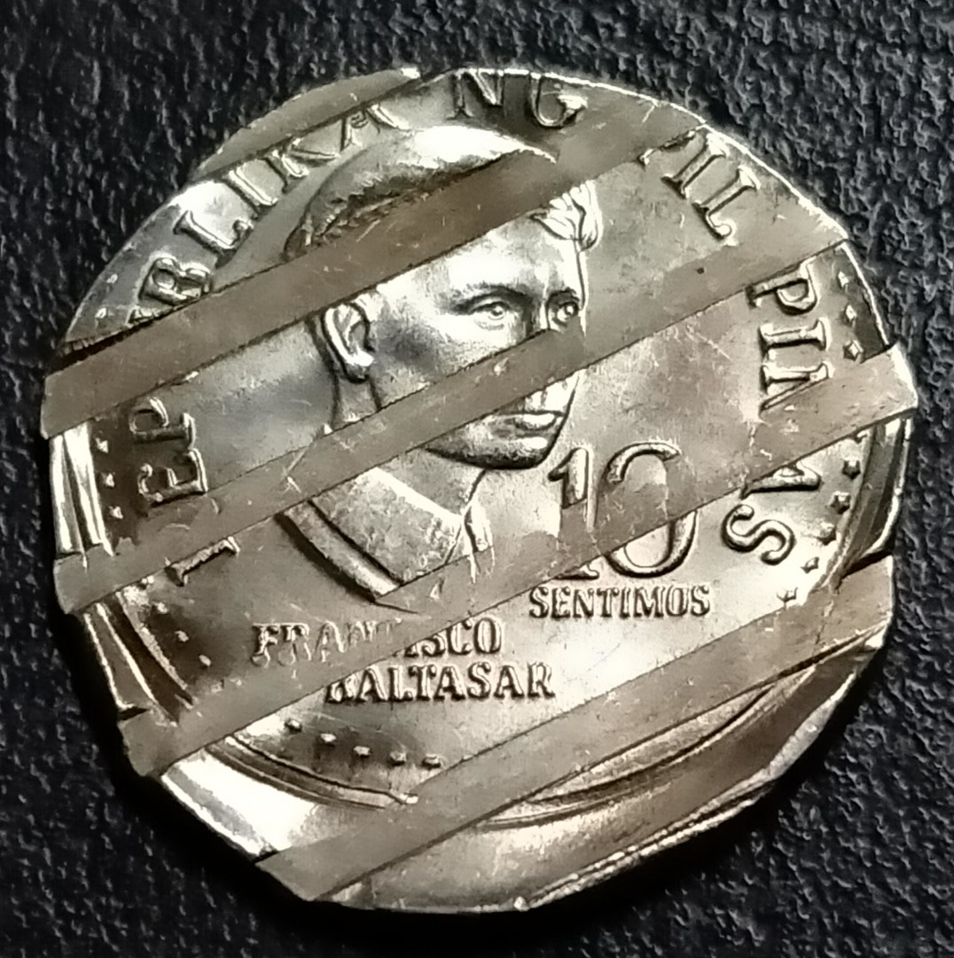 Error coin : Off center & Waffle : 1978 Ang Bagong Lipunan 10; sentimo ...