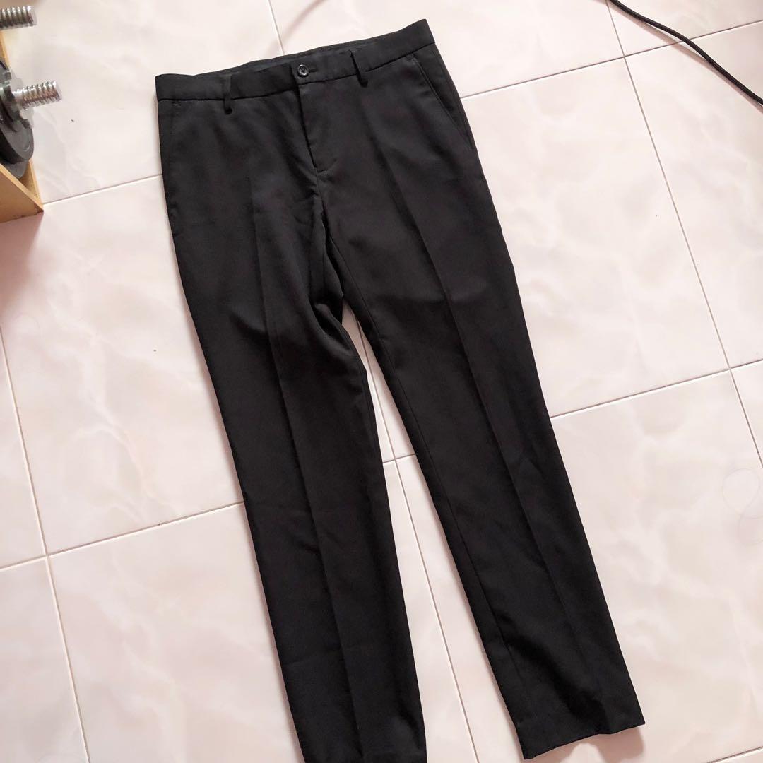 Size 28 G200 Men Black Dress Pants, Men 