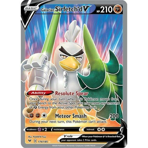 Galarian Sirfetch'd V SWSH043 Black Star Jumbo Promo Pokemon Card Oversized 