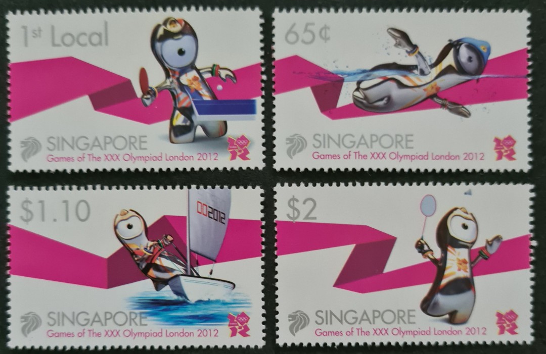 Games of the XXX Olympiad London 2012 Completed Set Of 4v Mint