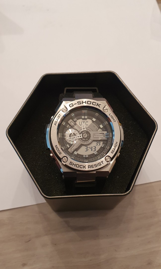 G Shock G STEEL GST 410 1A Men s Fashion Watches Accessories