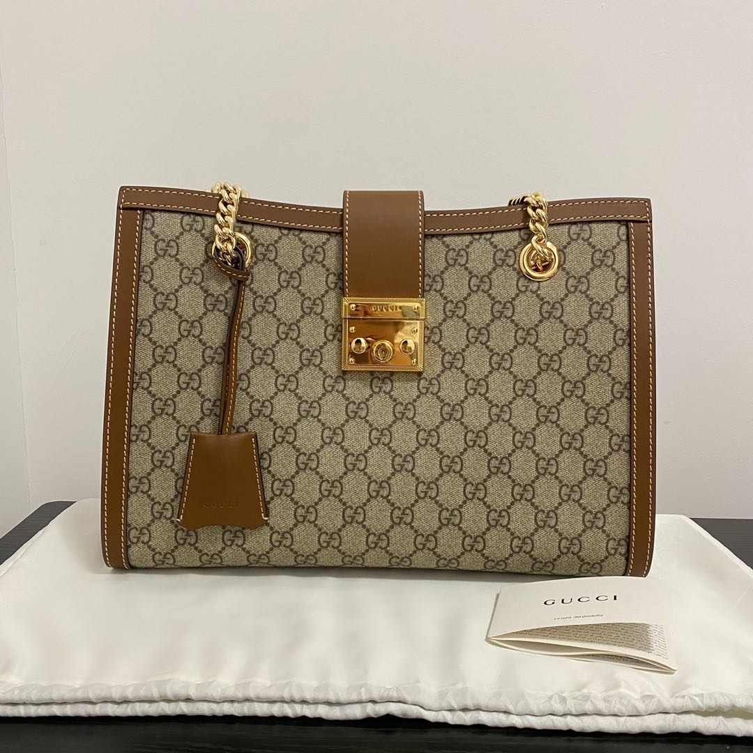 Gucci padlock medium shop gg shoulder bag review