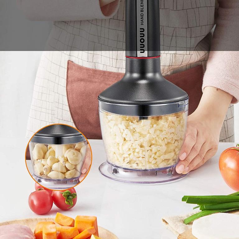Hand Blender 3 in 1, UUOUU 800 W 20 Speed Hand Blender with 500ml Food