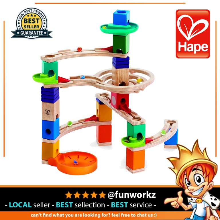 Hape Quadrilla Cliffhanger Marble Run Construction Playset 94
