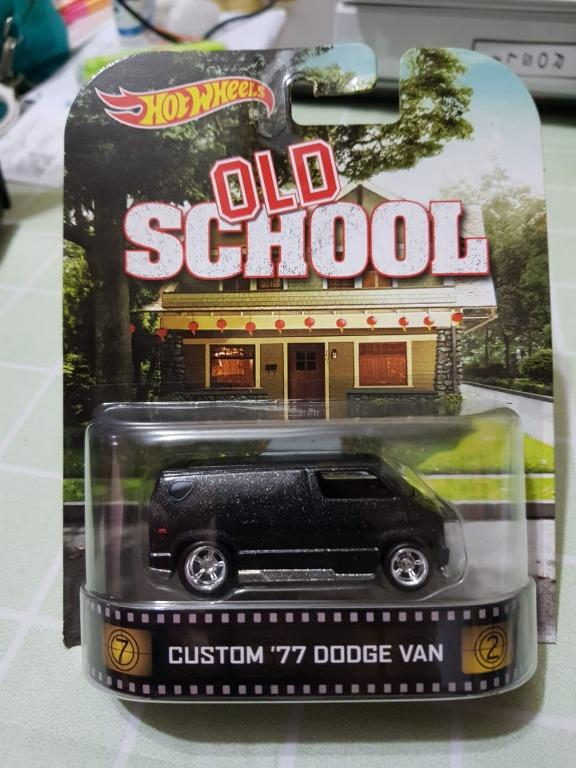 Hot Wheels Retro Entertainment Old School 77 Dodge Van black