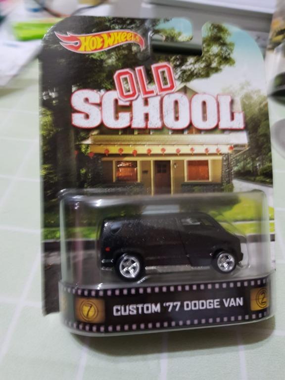 Hot Wheels Retro Entertainment Old School 77 Dodge Van black