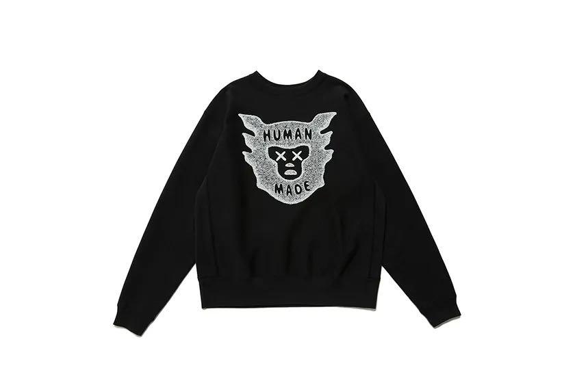 純正公式 HUMAN MADE x KAWS Made Sweatshirt /Black - トップス