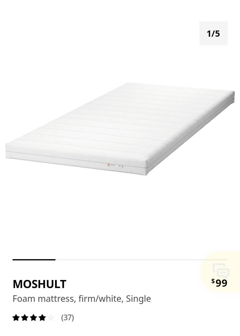 IKEA BRIMNES DAY BED + 2 MOSHULT FOAM MATTRESSES, Furniture & Home