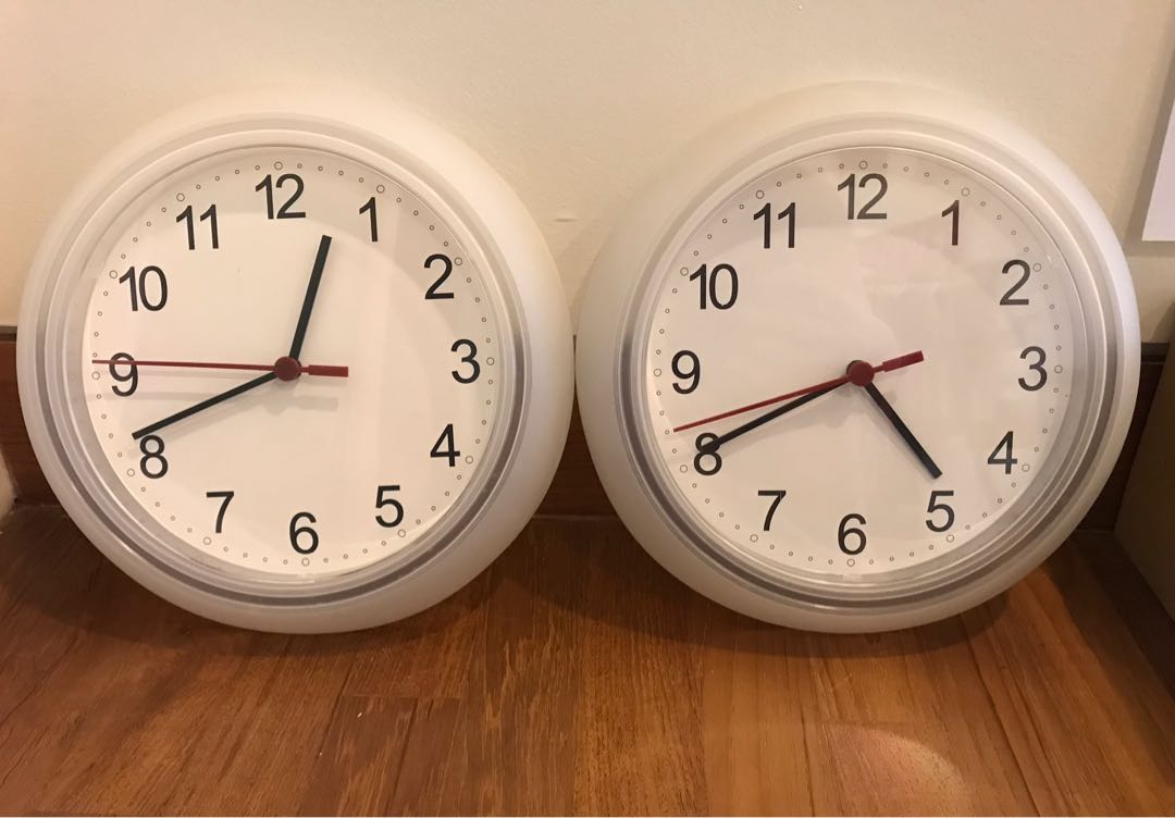IKEA Rusch Minimalist Wall Clock, Furniture &amp; Home Living, Home Decor ...