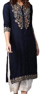 INSTOCK women's Rayon embroidery dress with palazzo