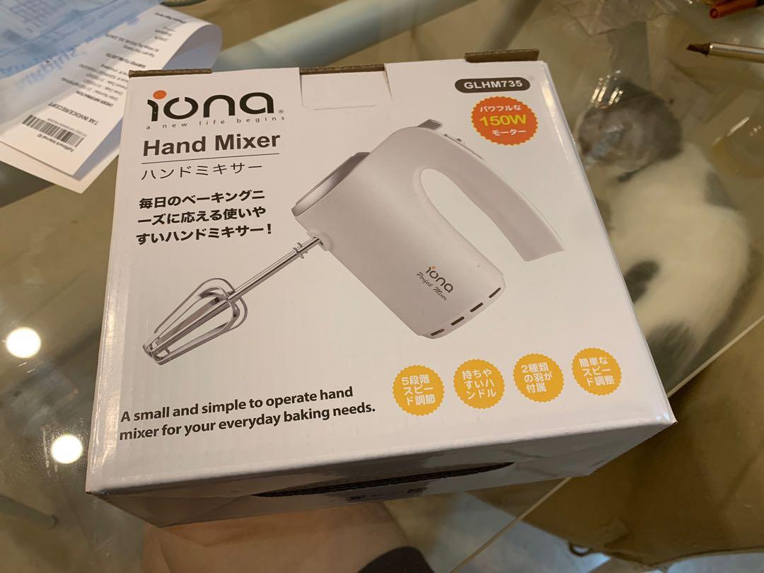 IONA Hand Mixer 150W GLHM735, TV & Home Appliances, Kitchen Appliances