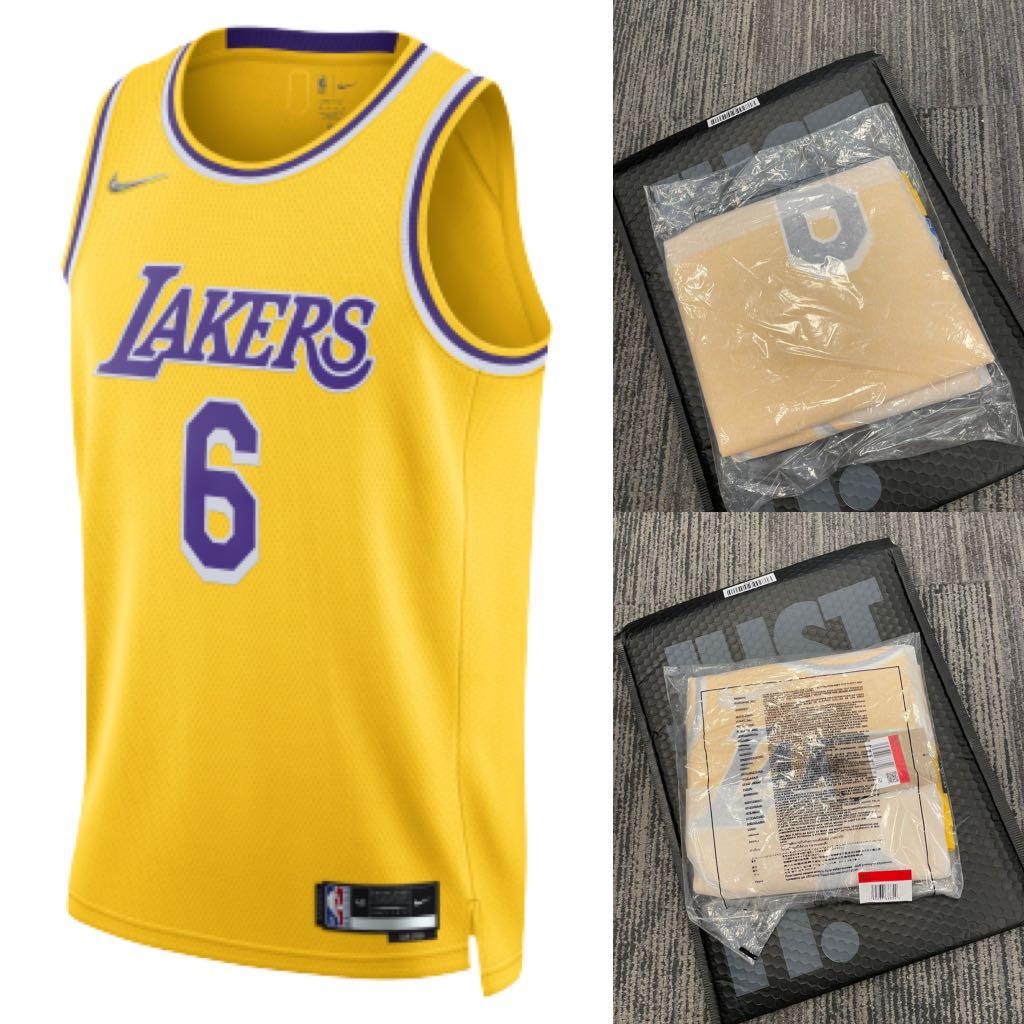 Nike Los Angeles Lakers LeBron James #6 Icon Swingman Jersey L