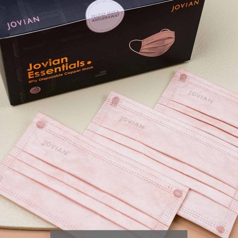 Jovian 4 ply cooper mask, Health & Nutrition, Face Masks & Face Shields