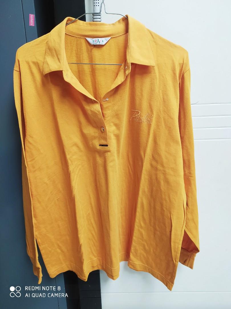 kaos berkerah lengan panjang, Fesyen Wanita, Pakaian Wanita, Atasan di