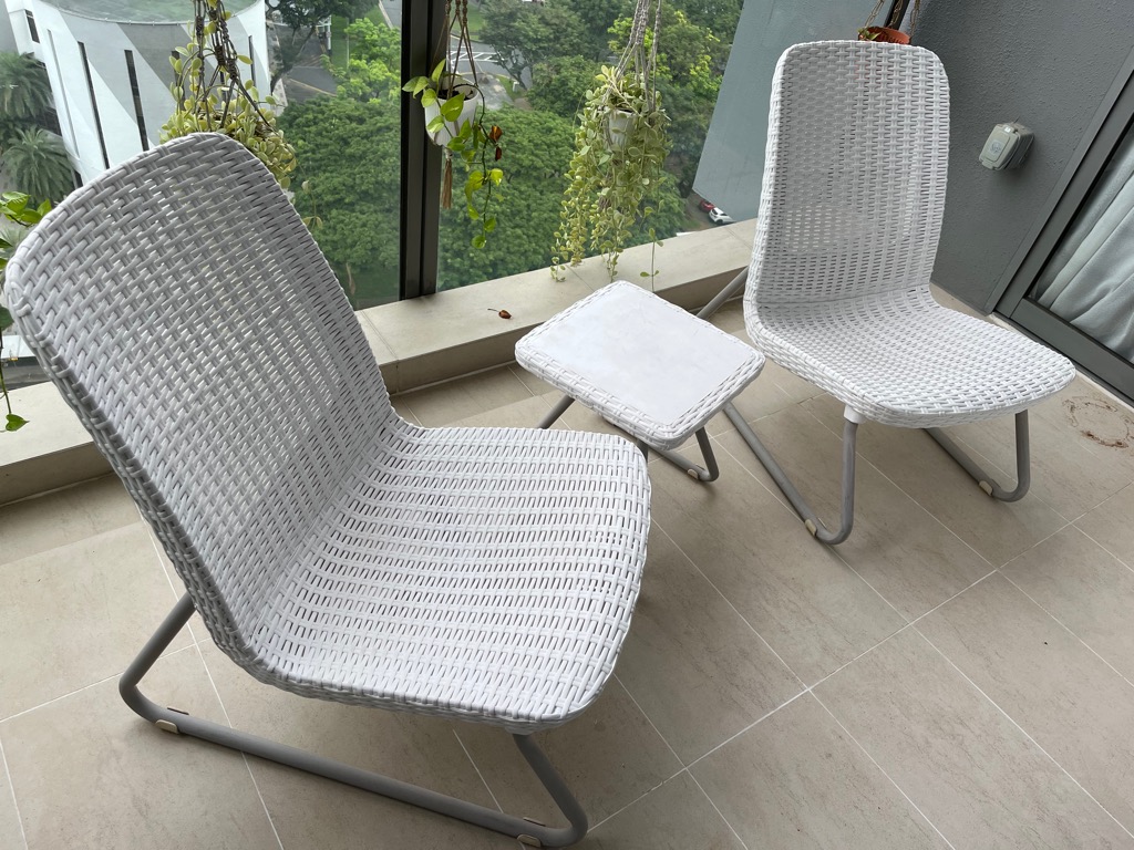 Keter rio patio set best sale