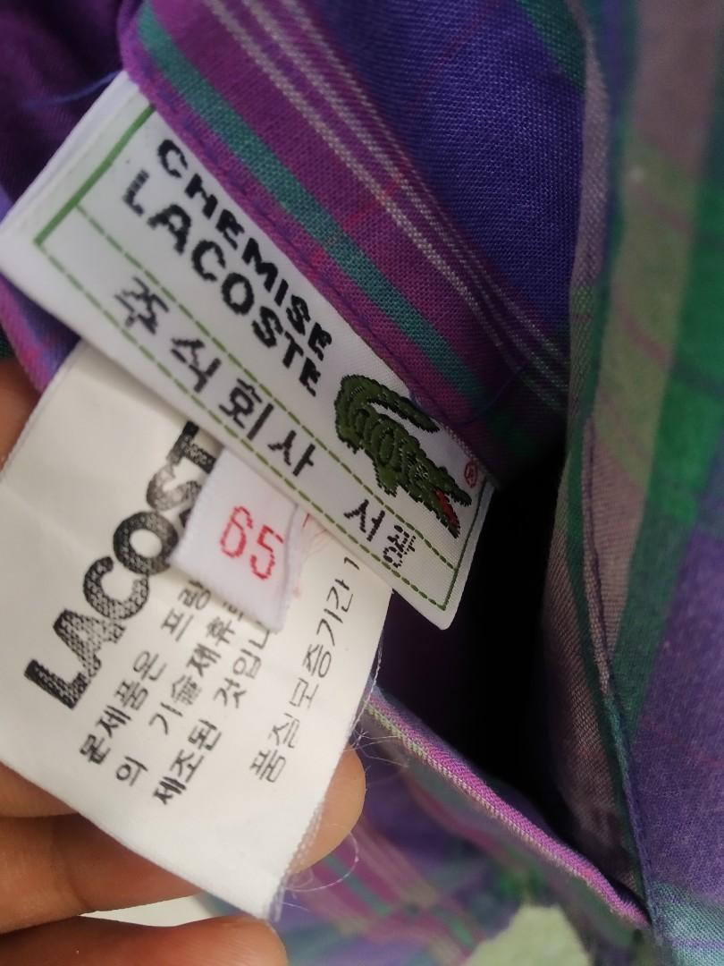 LACOSTE REVERSIBLE HARRINGTON VINTAGE JACKET, Fesyen Pria ...