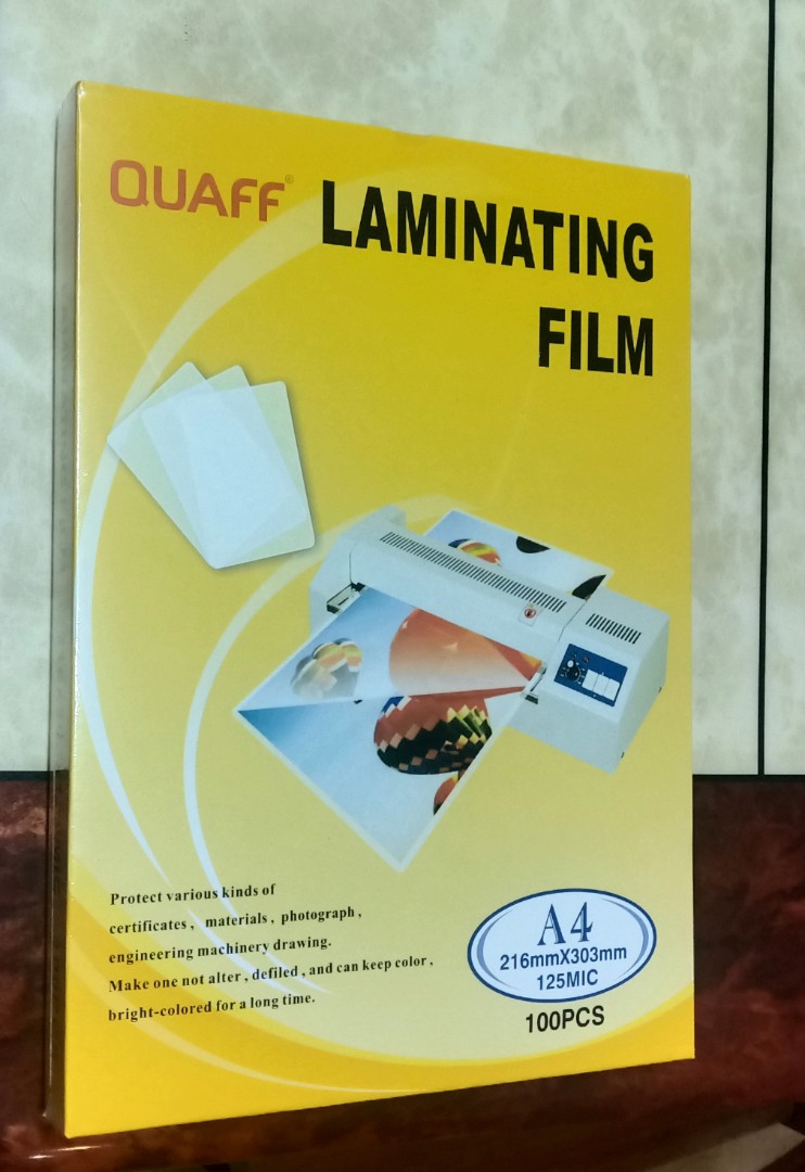 Laminating Film A4 125 mic, Hobbies & Toys, Stationary & Craft on Carousell