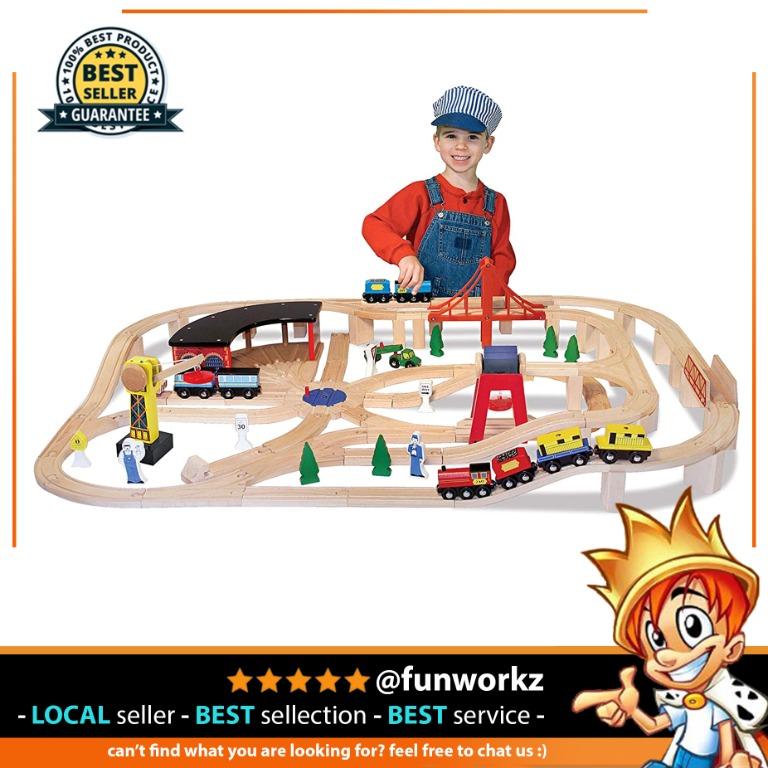 Melissa and doug online train set 132 pieces