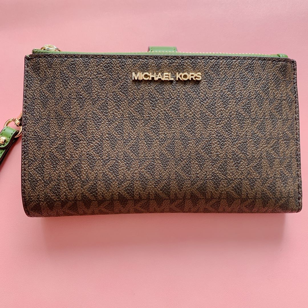MICHAEL KORS Double Zip Wristlet Original Luxury Bags Wallets on Carousell