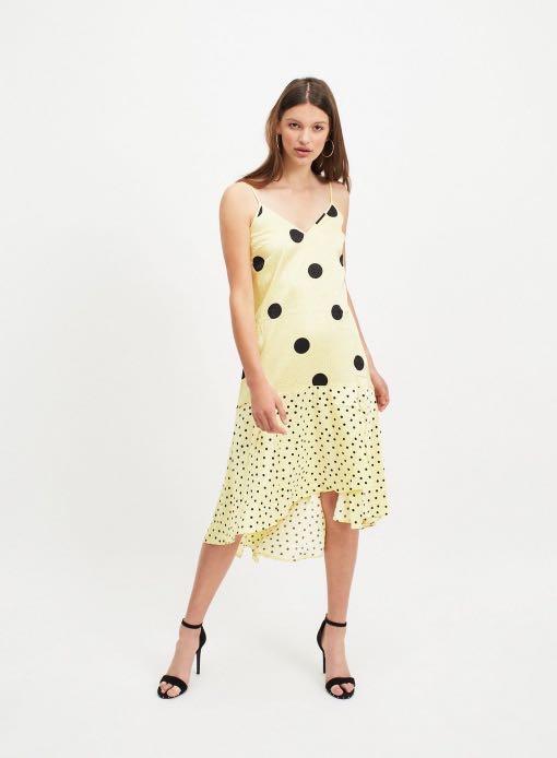 Miss selfridge yellow dress clearance