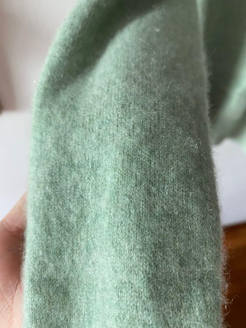 mint green cashmere sweater