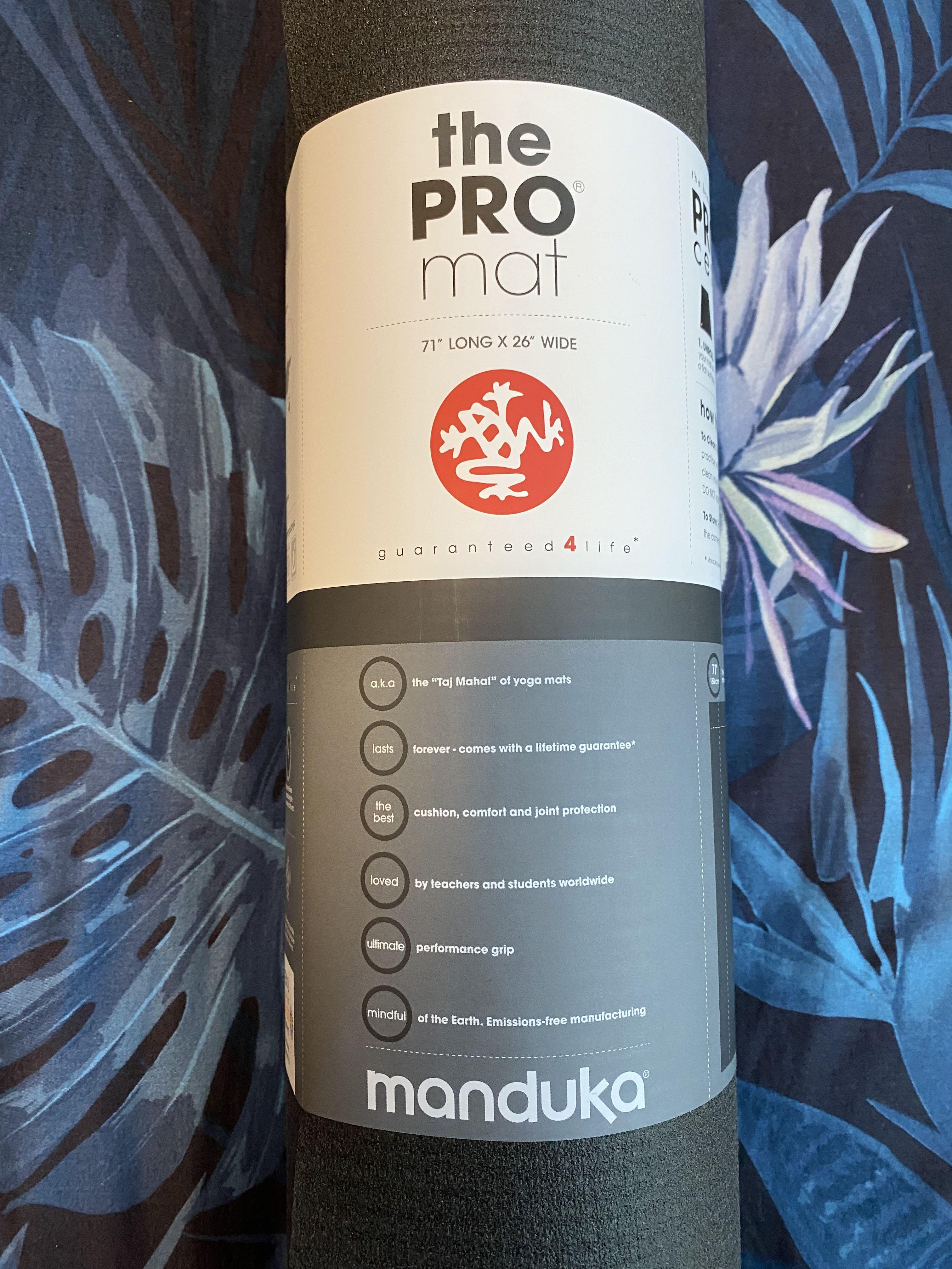 LAST PIECE TO GO! Brand New Manduka PRO (6mm) 71 Inches Black, Sports