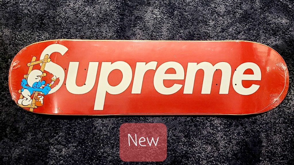 NEW Supreme® Smurfs™ Skateboard “RED” / 全新潮牌SUPREME®藍精靈