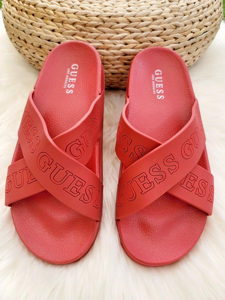 Original Guess Alessia Pool slides, Women's Fashion, Footwear, Slippers