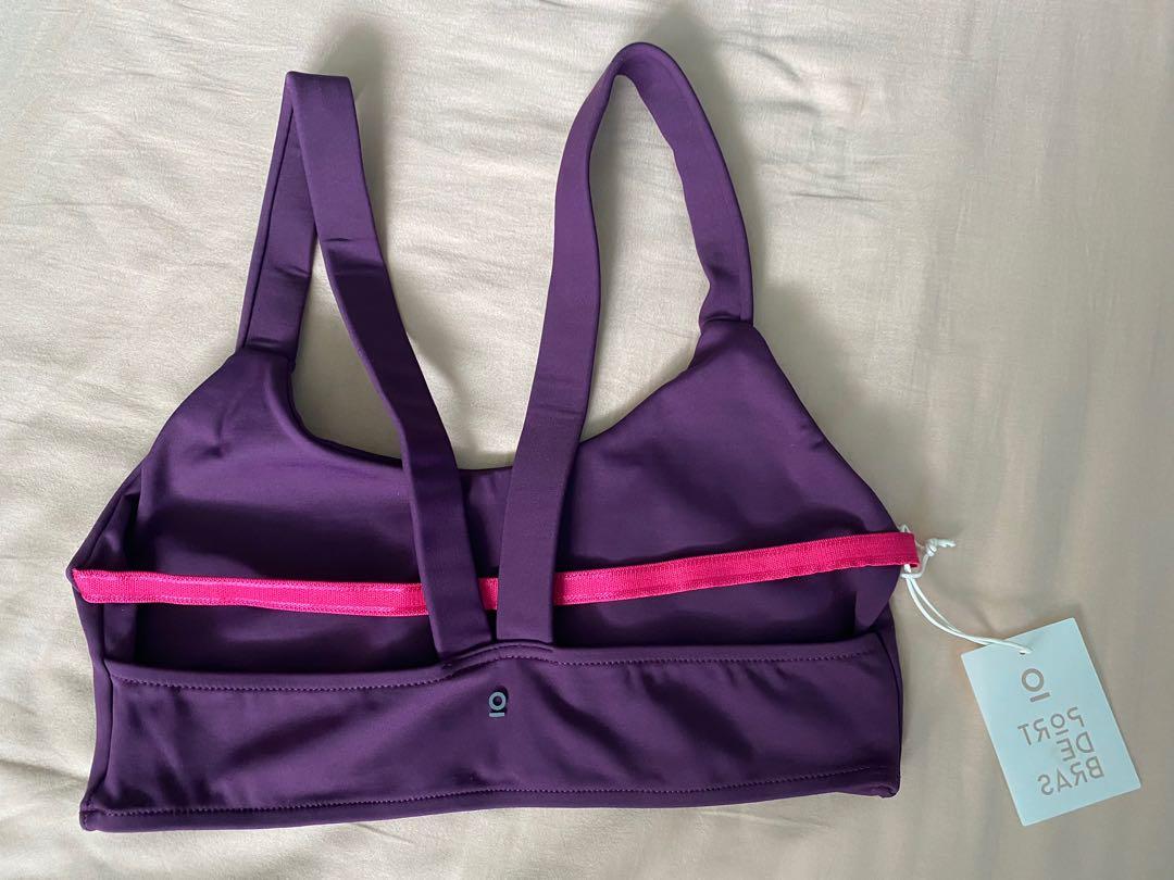 Port De Bras purple sports bra, Women's Fashion, Activewear on Carousell