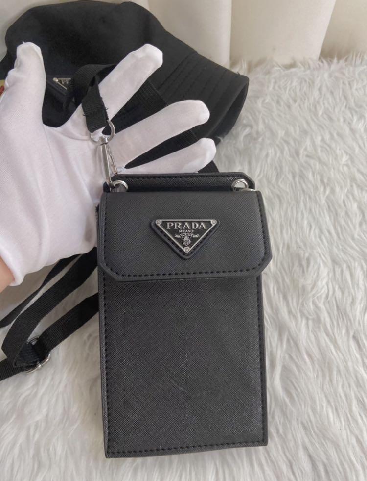 Prada saffiano phone bag from japan (Category: Luxury Bags & Wallets) located in Mandaluyong City. Submitted by japanandsingaporeluxepreloved (Listing ID 1125500424, Image 1). Description: .
